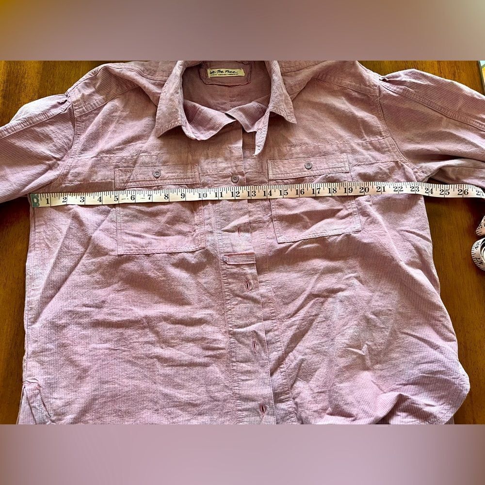 ‎Free People Cardiff Buttondown oversized shirt women’s size XS - Picture 5 of 5